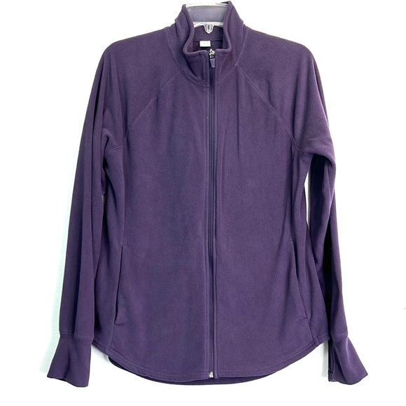 Old Navy Tops - Old Navy Active Purple Full Zip Pocketed‎ Hoodie - SZ: Large